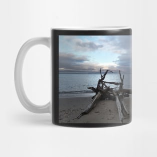 Driftwood on the beach 01 Mug